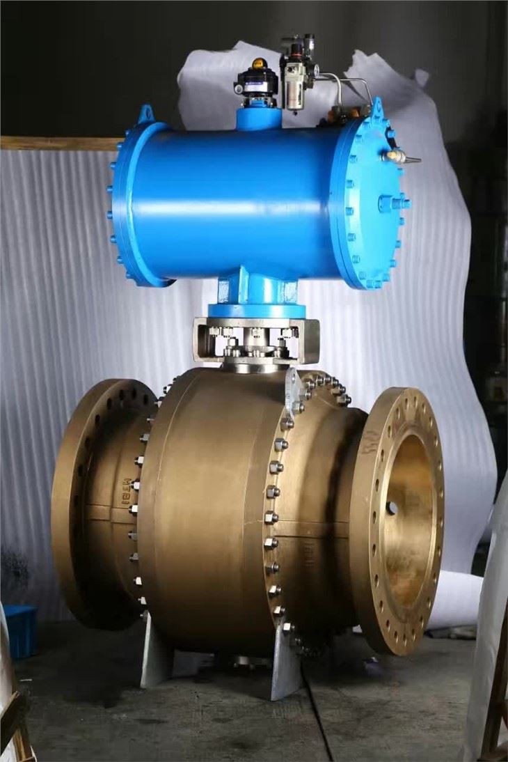 Folheto da válvula de esfera montada de Trunnion